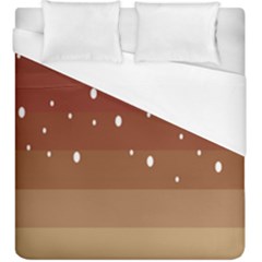 Fawn Gender Flags Polka Space Brown Duvet Cover (king Size) by Mariart