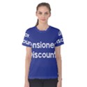 Pensioners Discount Sale Blue Women s Cotton Tee View1