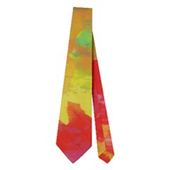 Colorful Paint Texture           Necktie by LalyLauraFLM