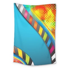 Color Dream Polka Large Tapestry by Mariart