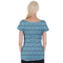 Bicycles Pattern Women s Cap Sleeve Top View2