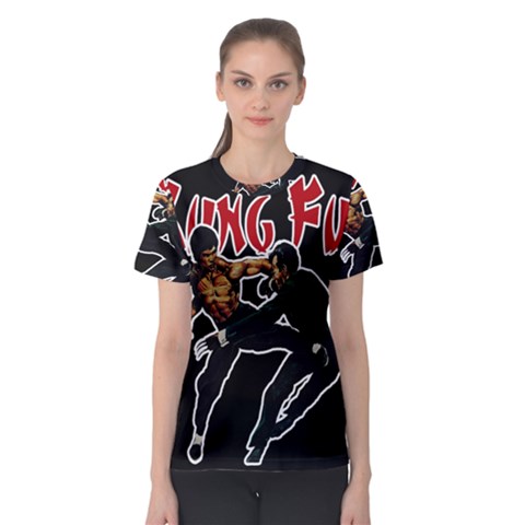 Kung Fu  Women s Sport Mesh Tee by Valentinaart