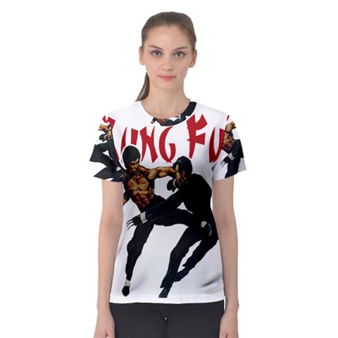 Kung Fu  Women s Sport Mesh Tee by Valentinaart