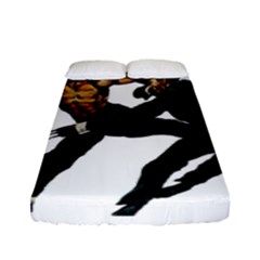 Kung Fu  Fitted Sheet (full/ Double Size) by Valentinaart