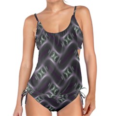 Closeup Purple Line Tankini by Mariart