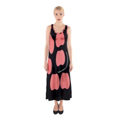 Craft Pink Black Polka Spot Sleeveless Maxi Dress by Mariart