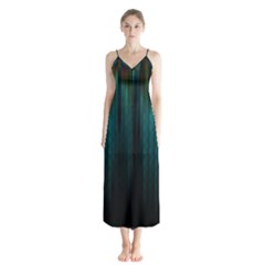 Lines Light Shadow Vertical Aurora Chiffon Maxi Dress by Mariart