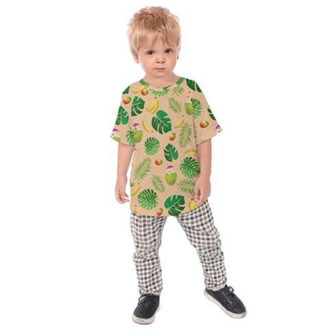 Tropical Pattern Kids  Raglan Tee by Valentinaart