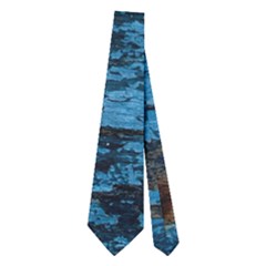 Blue Painted Wood                Necktie by LalyLauraFLM