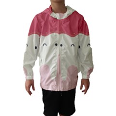 Sad Tooth Pink Hooded Wind Breaker (kids) by Mariart