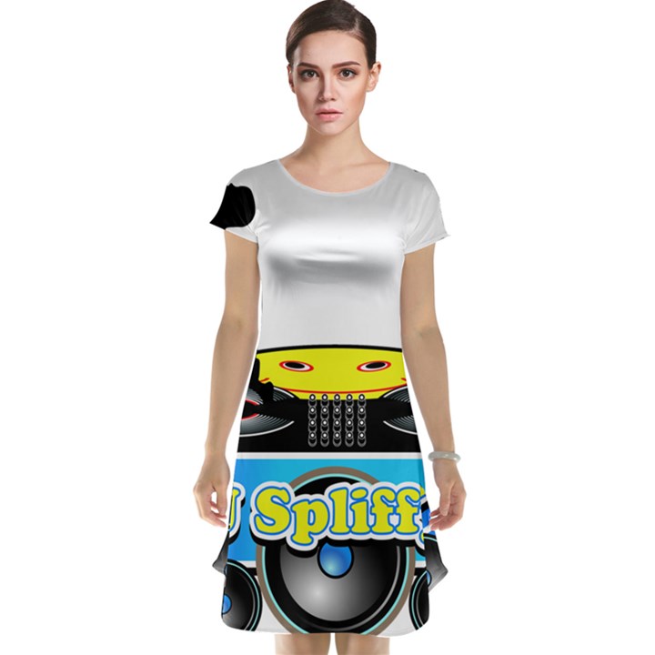 Dj Logo Transparent Cap Sleeve Nightdress