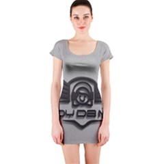 Andy Da Man 3d Grey Short Sleeve Bodycon Dress by Acid909