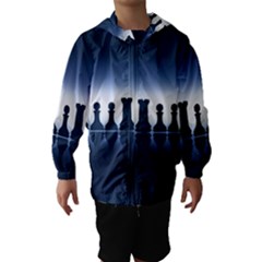 Chess Pieces Hooded Wind Breaker (kids) by Valentinaart