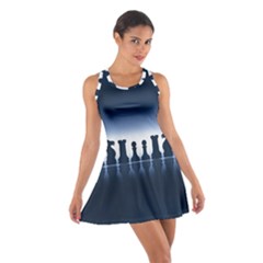 Chess Pieces Cotton Racerback Dress by Valentinaart