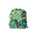 Pixel Pattern A Completely Seamless Background Design Drawstring Pouches (Medium)  View2