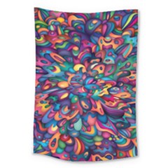 Moreau Rainbow Paint Large Tapestry by Mariart