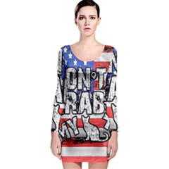 Dont Grab My Long Sleeve Bodycon Dress by Valentinaart