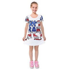 Dont Grab My Kids  Short Sleeve Velvet Dress by Valentinaart