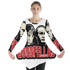 Goodfellas Putin And Trump Long Sleeve Tunic  by Valentinaart