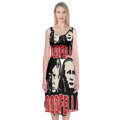 Goodfellas Putin And Trump Midi Sleeveless Dress by Valentinaart