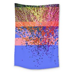 Glitchdrips Shadow Color Fire Large Tapestry by Mariart