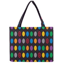 Polka Dots Rainbow Circle Mini Tote Bag by Mariart