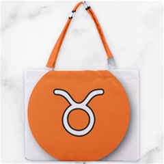 Taurus Symbol Sign Orange Mini Tote Bag by Mariart