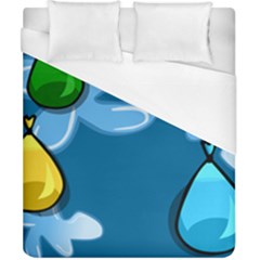 Water Balloon Blue Red Green Yellow Spot Duvet Cover (california King Size) by Mariart