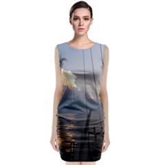 Sailing Into The Storm Classic Sleeveless Midi Dress by oddzodd