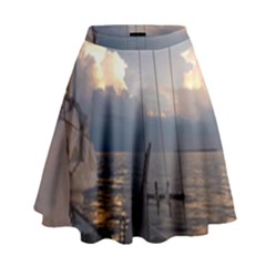 Sailing Into The Storm High Waist Skirt by oddzodd