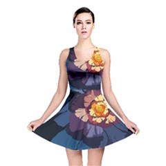 Flower Reversible Skater Dress by oddzodd