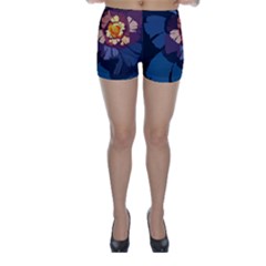 Flower Skinny Shorts by oddzodd