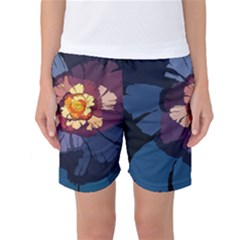 Flower Women s Basketball Shorts by oddzodd