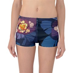 Flower Reversible Boyleg Bikini Bottoms by oddzodd