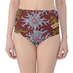 Aboriginal Art – Riverside Dreaming High-waist Bikini Bottoms by hogartharts