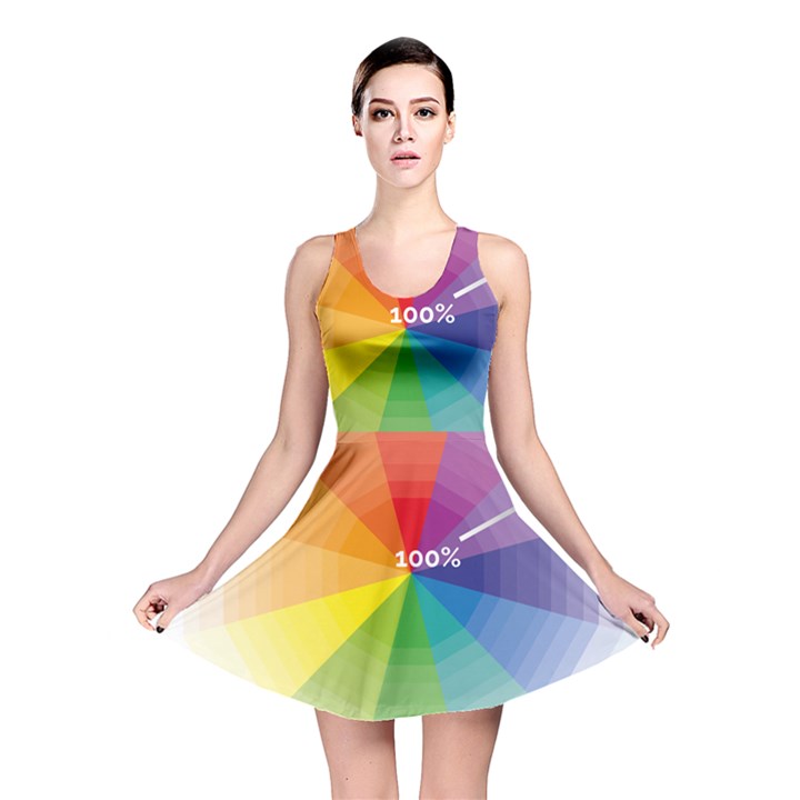 Colour Value Diagram Circle Round Reversible Skater Dress