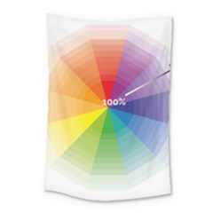 Colour Value Diagram Circle Round Small Tapestry by Mariart