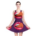 Lip Vector Hipster Example Image Star Sexy Purple Red Reversible Skater Dress View1