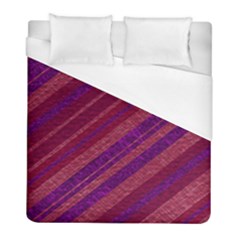 Maroon Striped Texture Duvet Cover (full/ Double Size) by Mariart