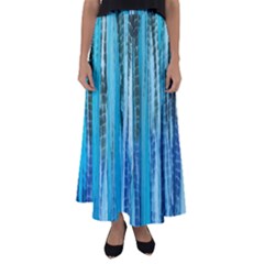 Line Tie Dye Green Kaleidoscope Opaque Color Flared Maxi Skirt by Mariart