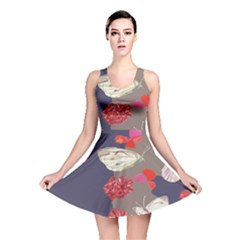 Original Butterfly Carnation Reversible Skater Dress by Mariart