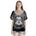 Ornate Buddha Flutter Sleeve Top View1