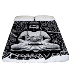 Ornate Buddha Fitted Sheet (king Size) by Valentinaart