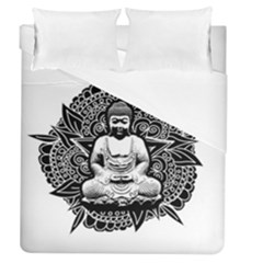 Ornate Buddha Duvet Cover (queen Size) by Valentinaart