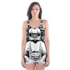 Ornate Buddha Skater Dress Swimsuit by Valentinaart