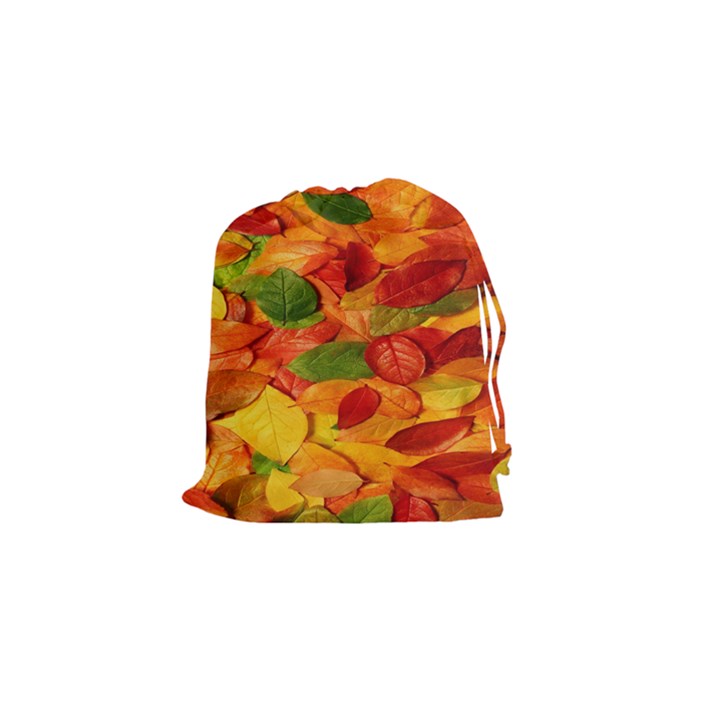 Leaves Texture Drawstring Pouches (Small) 