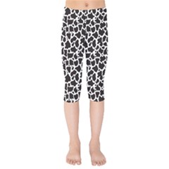 Cow Pattern Background Kids  Capri Leggings  by sifis