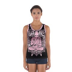 Ornate Buddha Women s Sport Tank Top  by Valentinaart