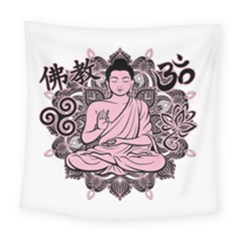 Ornate Buddha Square Tapestry (large) by Valentinaart