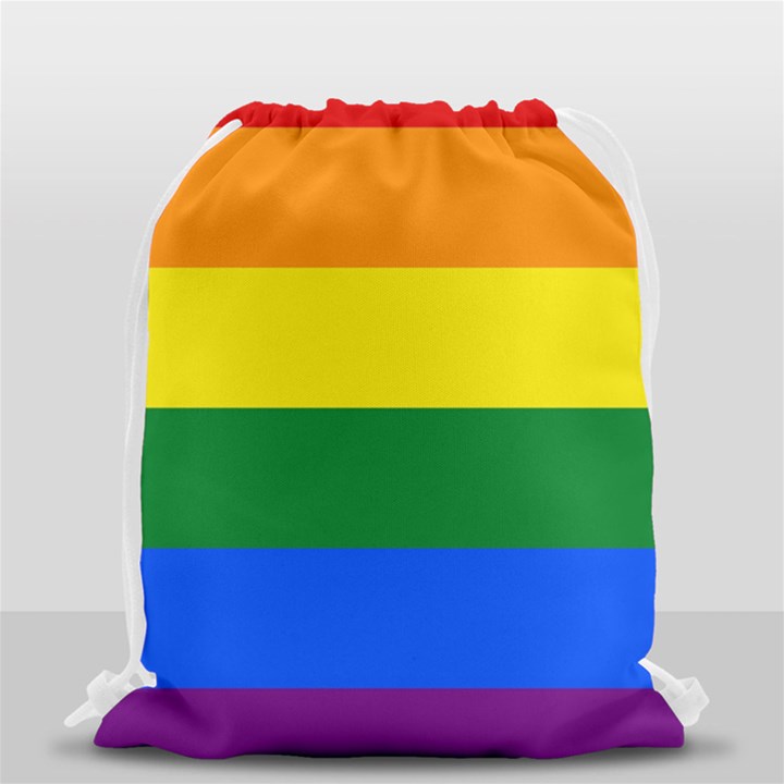 Pride rainbow flag Drawstring Bag (Small)